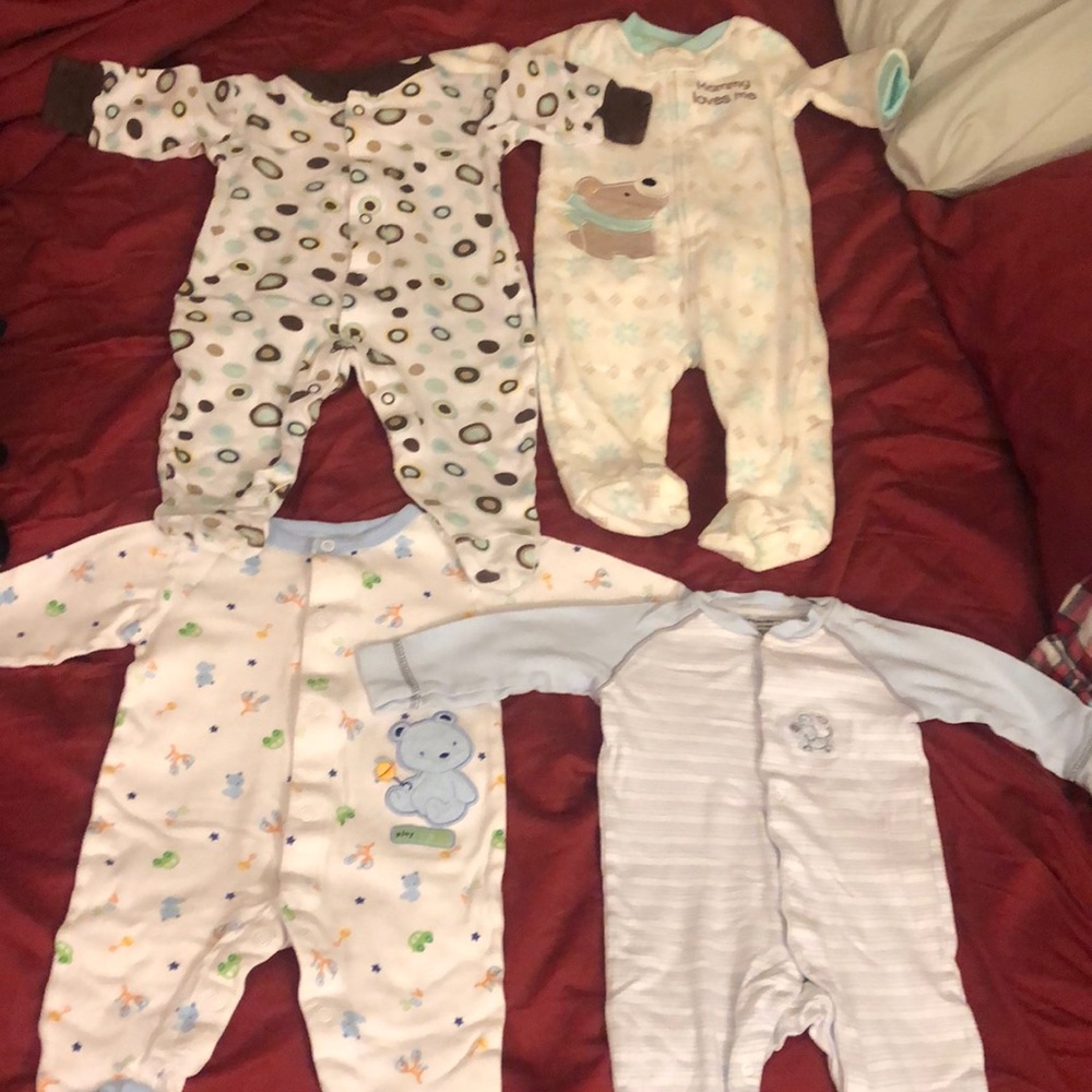 3-6 month footie pjs